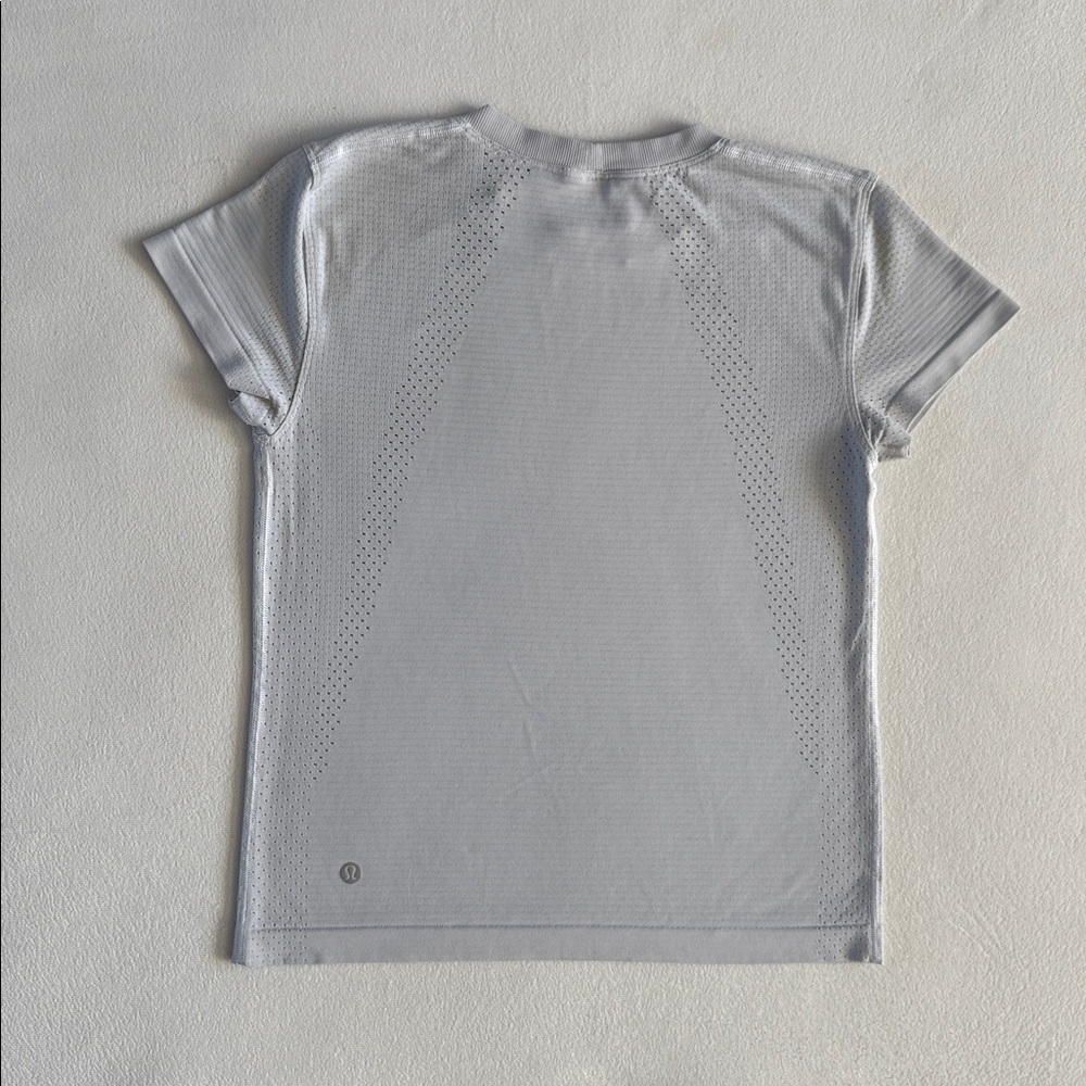 Lululemon Train to Be Short-Sleeve Shirt
White / silver gray - Picture 7 of 10